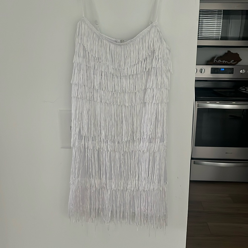 White Flapper Style Dress